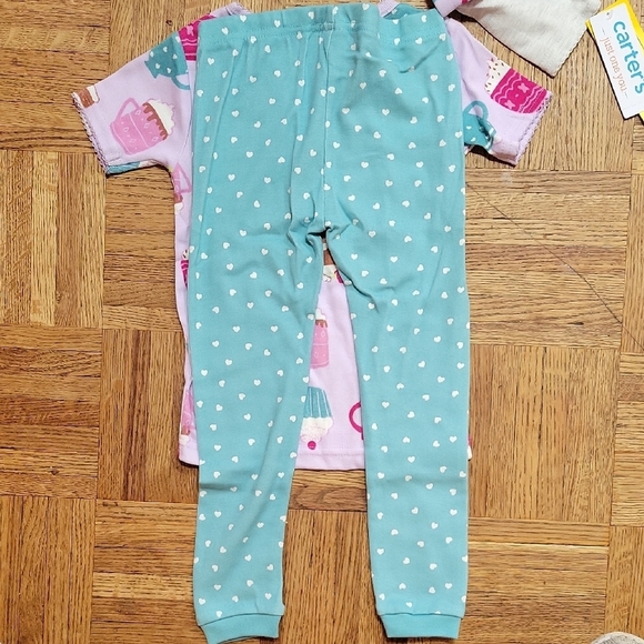 4pc Carter's Pajama Set sweet treat theme girls SIZE 3T - Picture 5 of 7